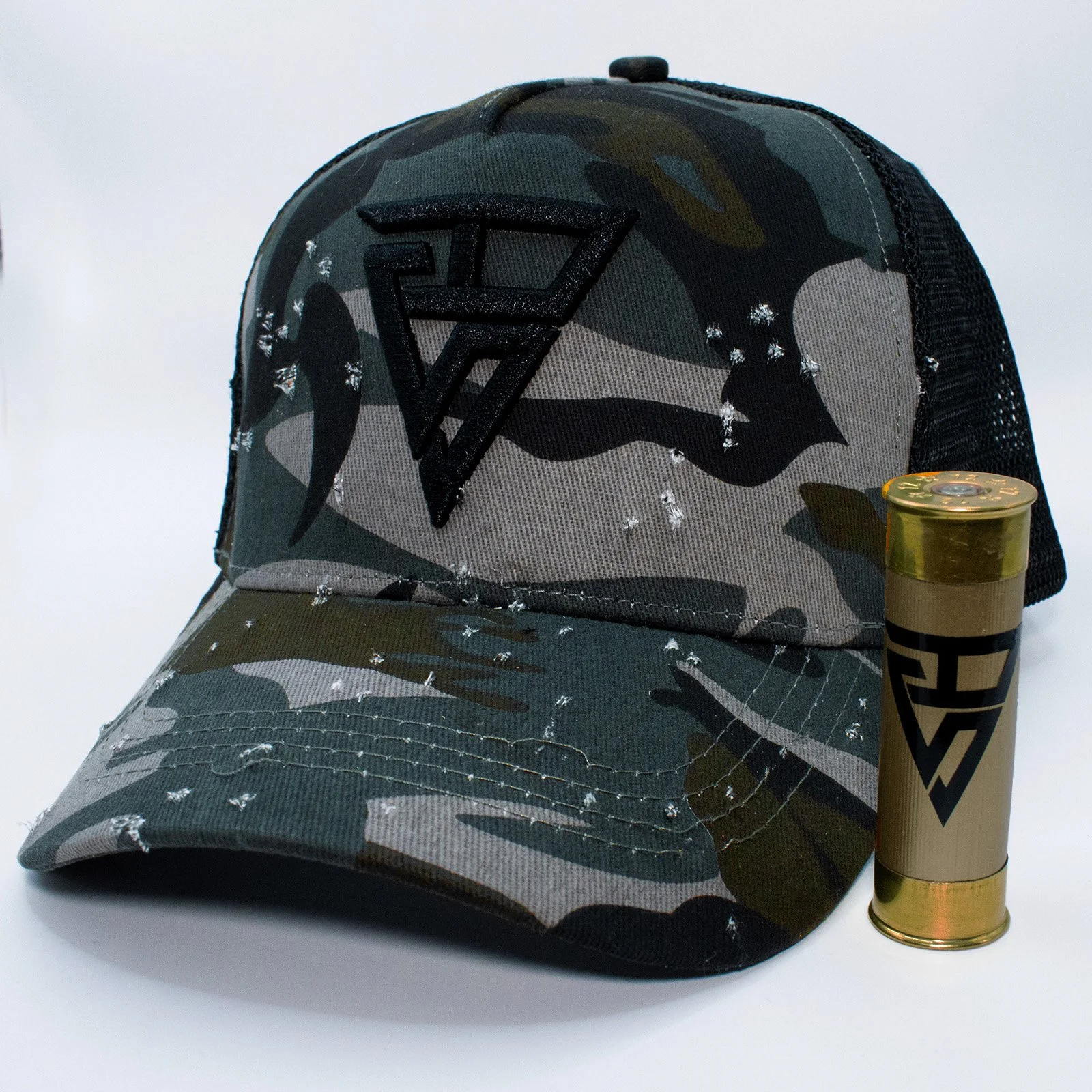 ideaswam Head Shot Trucker Cap (Black)